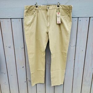 Levi's Men's 502 Regular Taper Straight Leg Fit Jeans NWT 46x31 Khaki Color